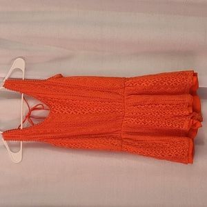 Lace romper or beach cover up